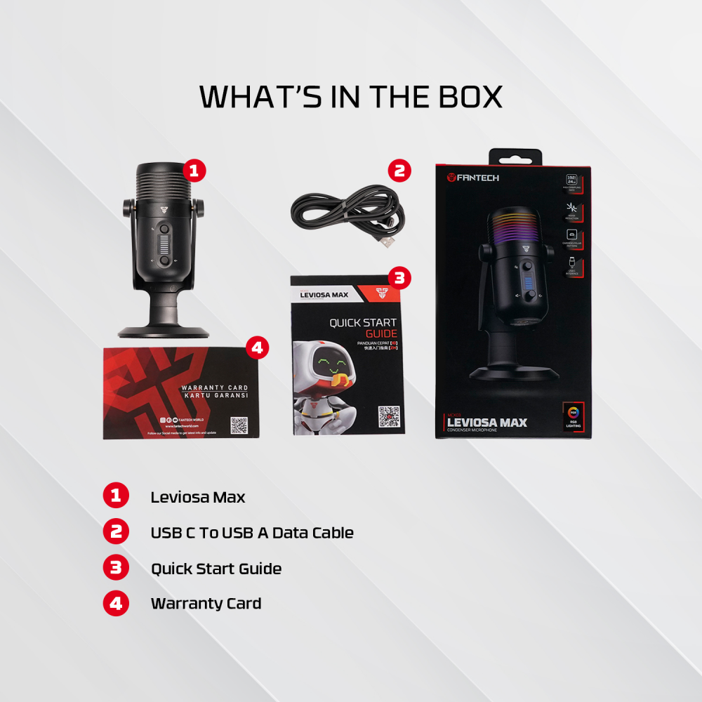 Mikrofon Fantech MCX03 Leviosa Max crni
