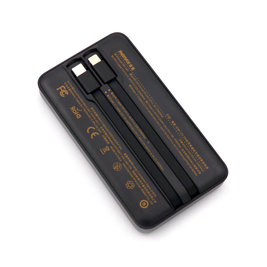 Power bank prenosiva baterija REMAX Phantom Series RPP-580 PD 20W+QC 22.5W 10000mAh beli