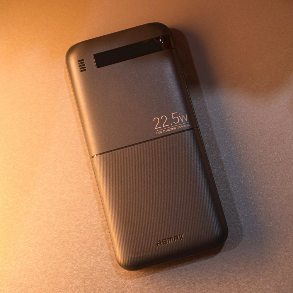 Power bank prenosiva baterija REMAX Piloteer Series RPP-72 20W+22.5W Fast Charging 20000mAh crni