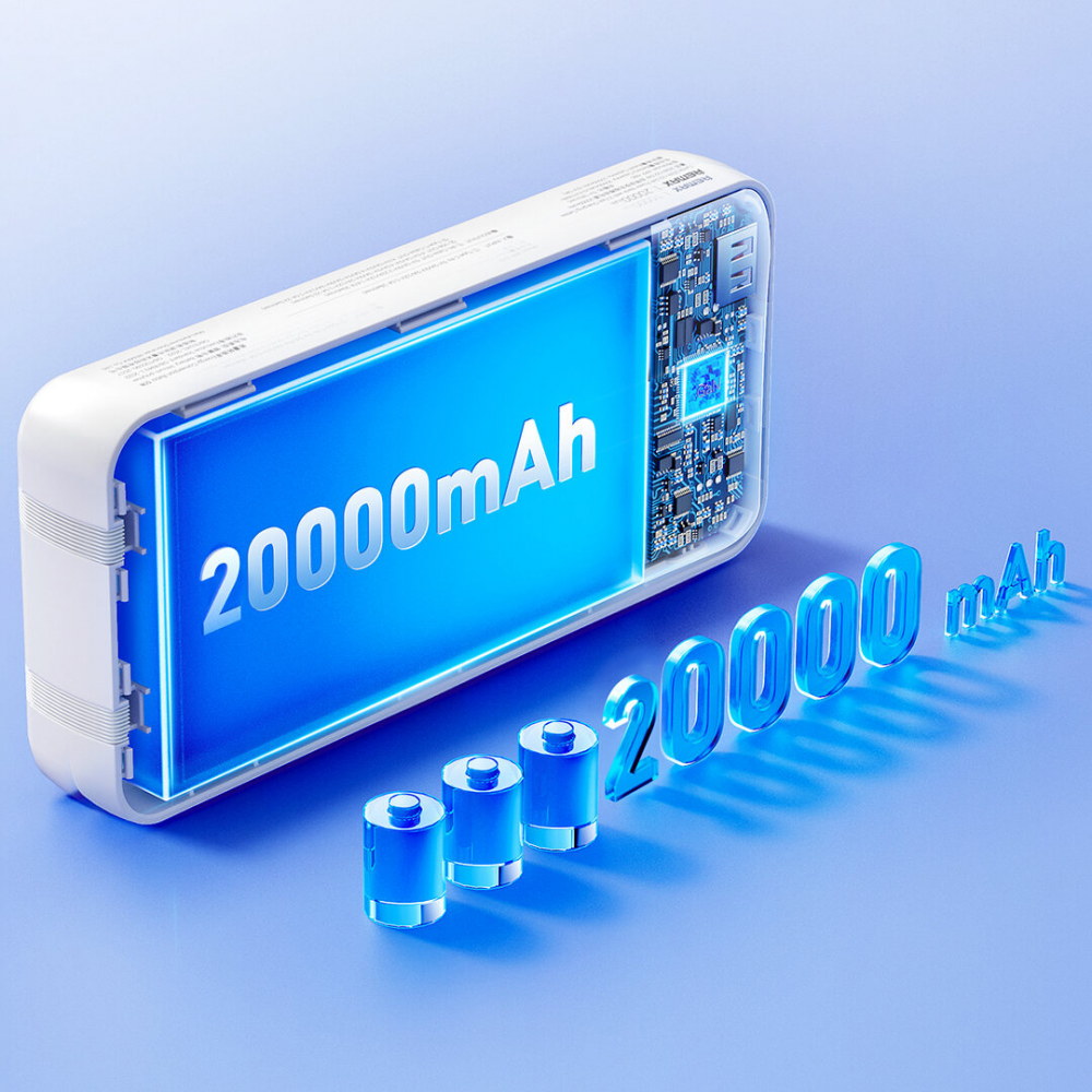 Power bank prenosiva baterija REMAX Cynlle Series RPP-680 PD 20W+QC 22.5W 20000mAh crni