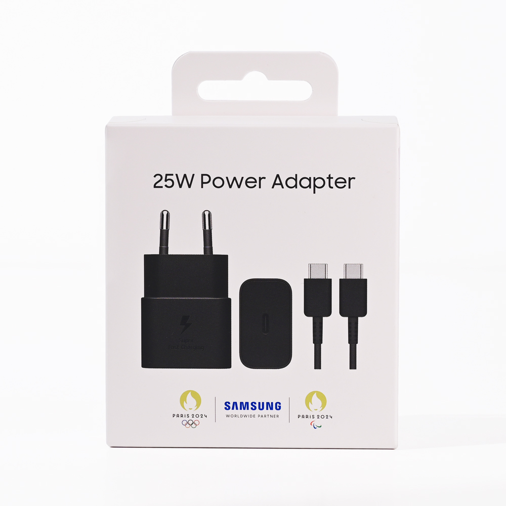 Samsung kucni punjac (USB Type-C) 3A 25W sa kablom crni (EP-T2510-NBE)