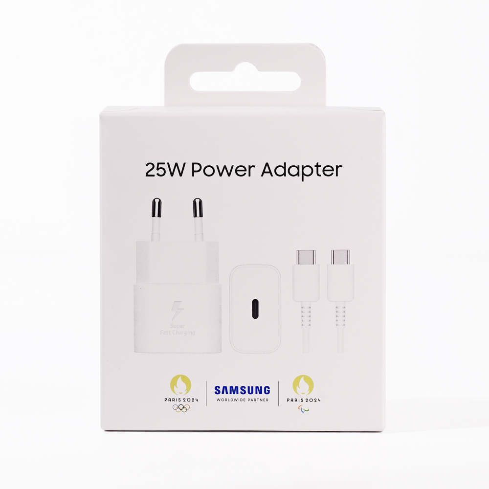 Samsung kucni punjac (USB Type-C) 3A 25W sa kablom beli (EP-T2510-NBE)
