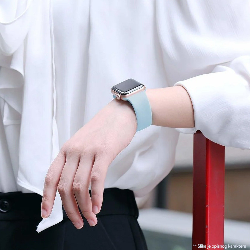 Narukvica Moye Smart Watch Silicone Strap 44/45/49mm Black