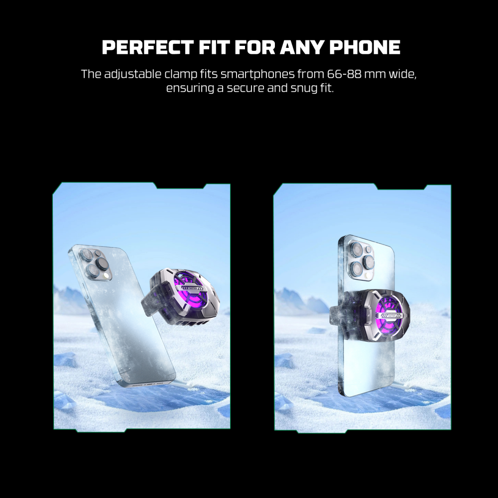 Cooler za telefon Fantech PC10 Glester RGB crni