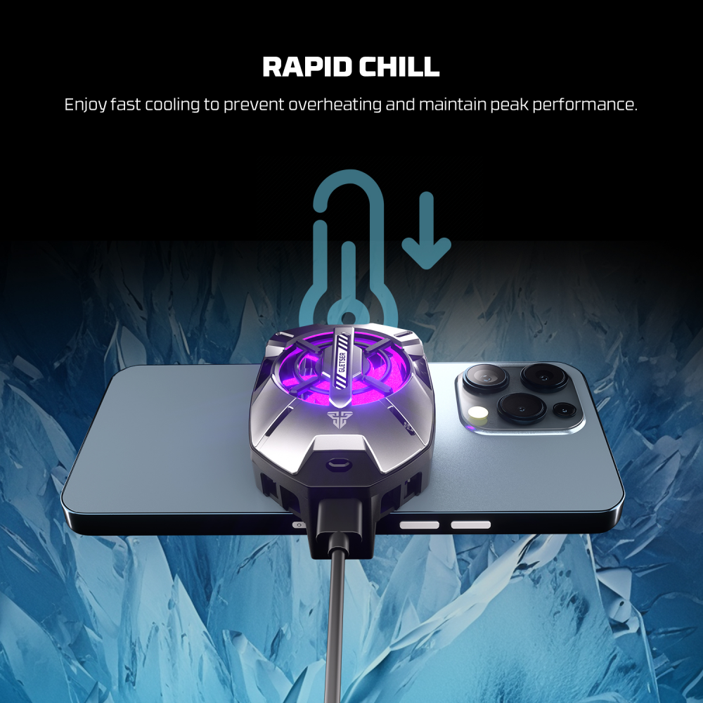 Cooler za telefon Fantech PC10 Glester RGB crni