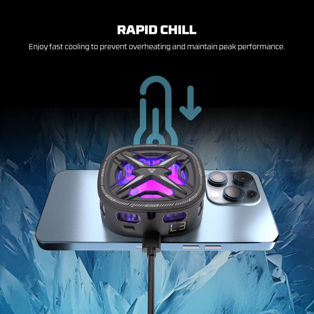 Cooler za telefon Fantech PCM10 Glester Max RGB crni