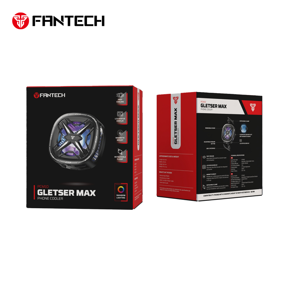 Cooler za telefon Fantech PCM10 Glester Max RGB crni