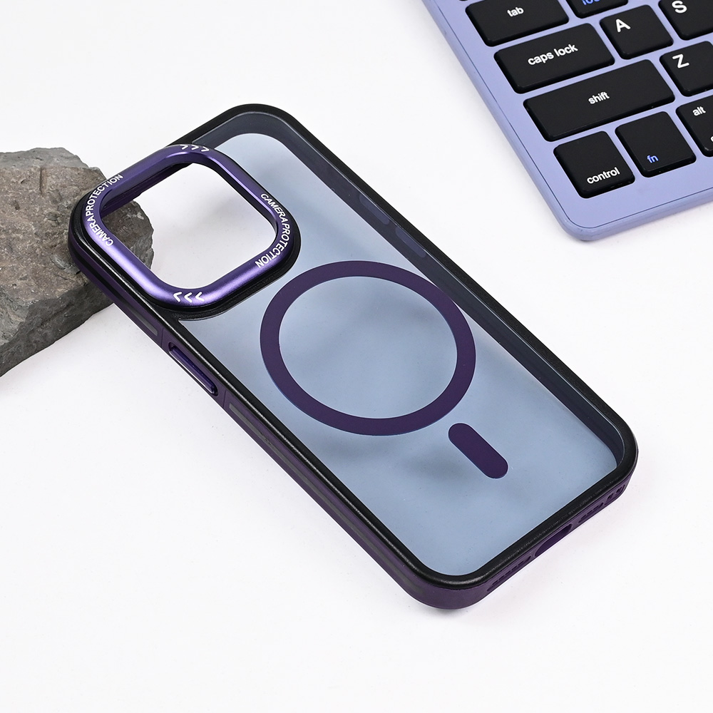Torbica Magsafe Trendy za iPhone 15 Pro 6.1 ljubicasta
