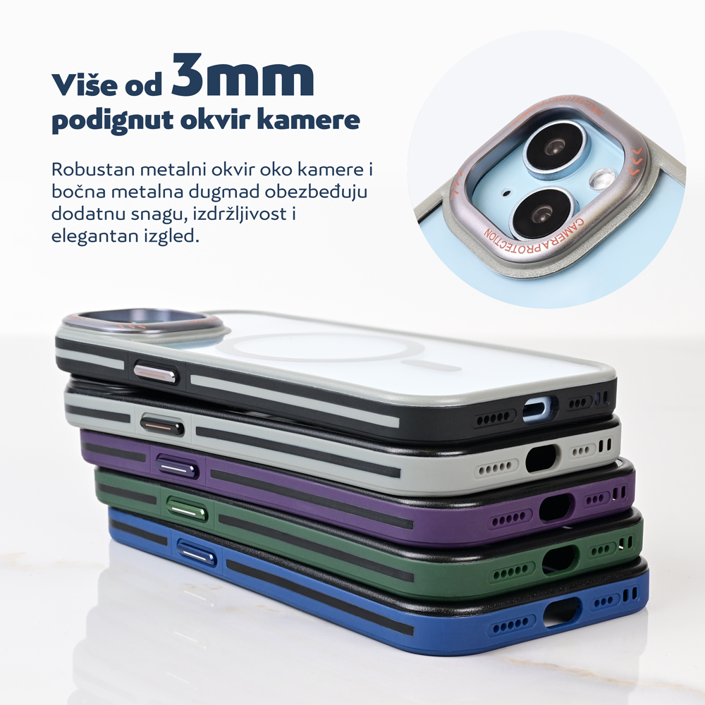 Torbica Magsafe Trendy za iPhone 15 Pro Max 6.7 plava