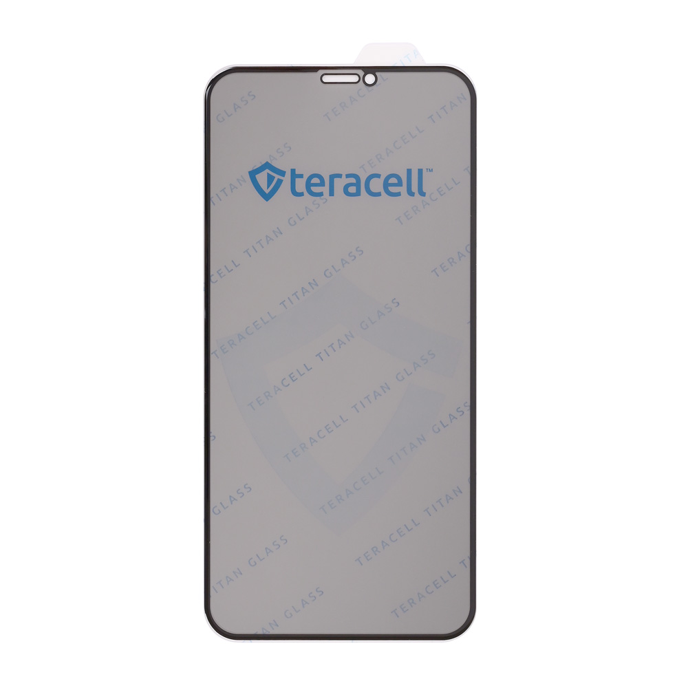 Zastitno staklo Tempered Glass Privacy Teracell Titan 2.5D za iPhone 13/13 Pro/14/16e/17e 6.1 crni