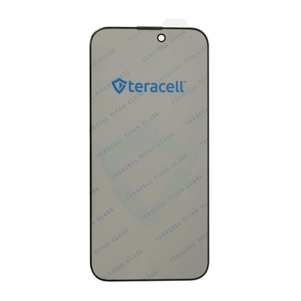 Zastitno staklo Tempered Glass Privacy Teracell Titan 2.5D za iPhone 15/16 6.1 crni