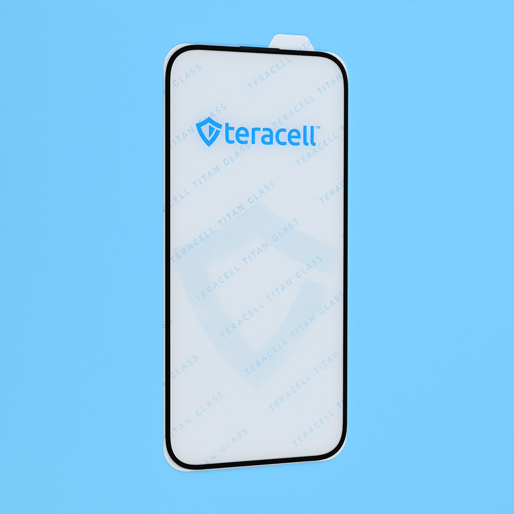 Zastitno staklo Tempered glass Teracell Titan 2.5D za iPhone 15/16 6.1 crni