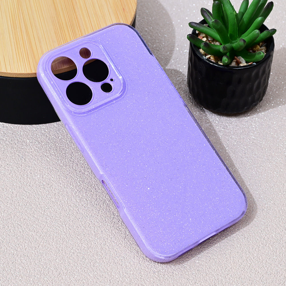 Torbica Sparkle Dust za iPhone 16 Pro 6.3 ljubicasta