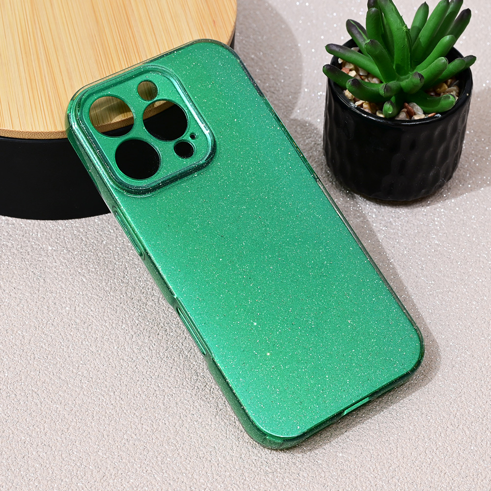Torbica Sparkle Dust za iPhone 16 Pro 6.3 zelena