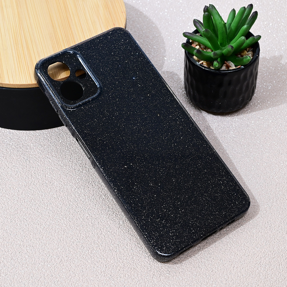 Torbica Sparkle Dust za Samsung A065F Galaxy A06 5G crna