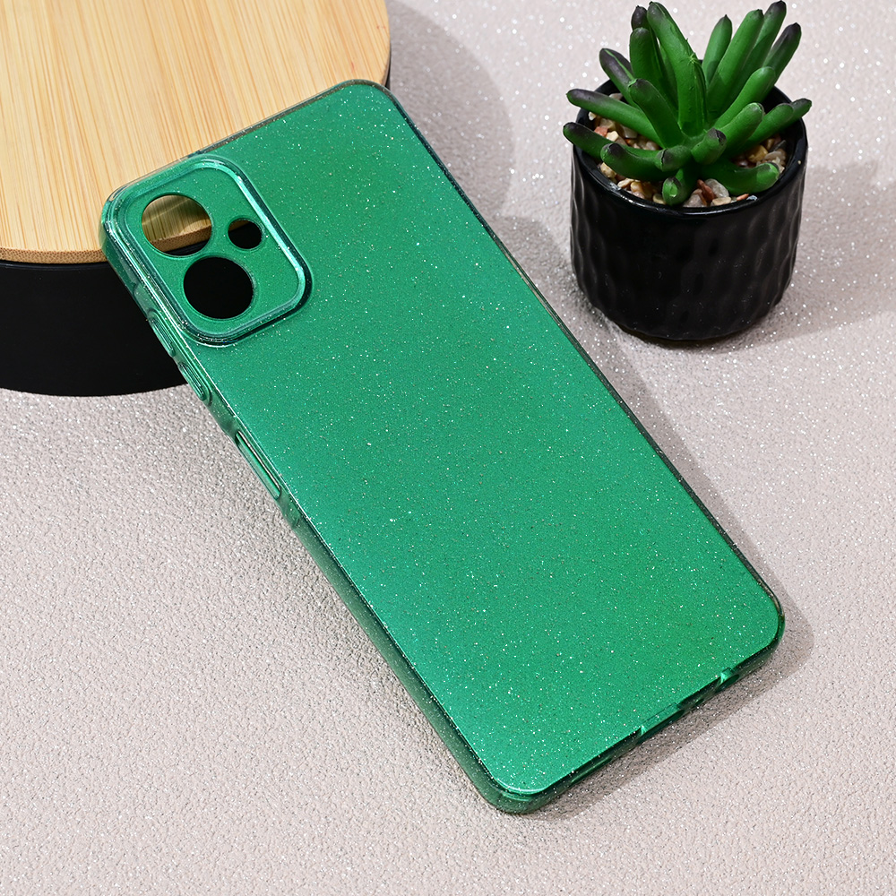 Torbica Sparkle Dust za Samsung A065F Galaxy A06 5G zelena