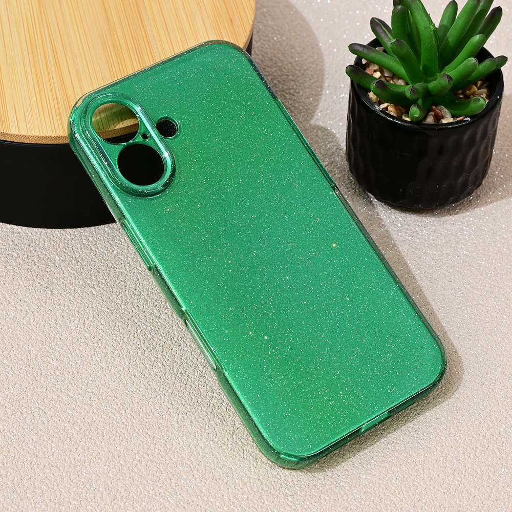 Torbica Sparkle Dust za iPhone 16 6.1 zelena