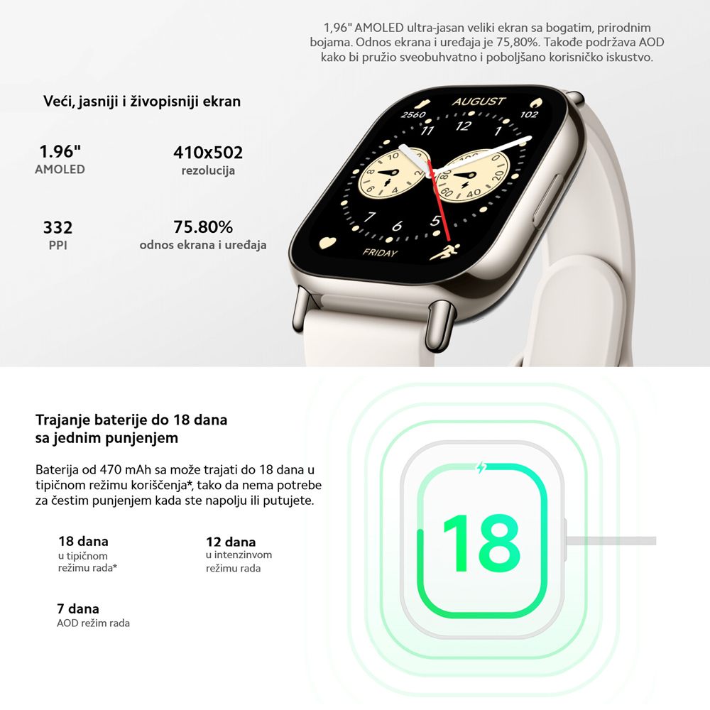 Smart watch Xiaomi Redmi Watch 5 Lite zlatni