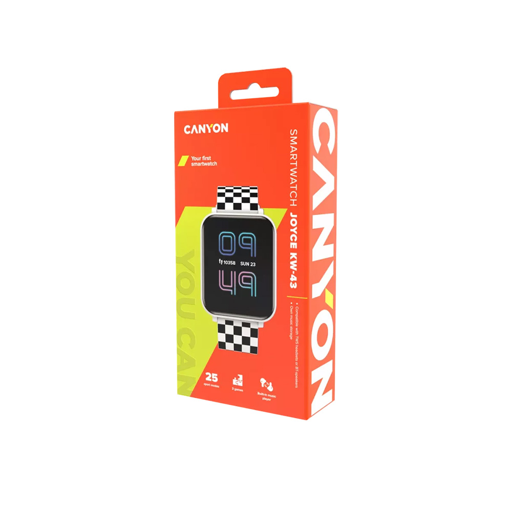 Smart watch CANYON Joyce KW-43, Teenager, 1.54" IPS, IP67 beli