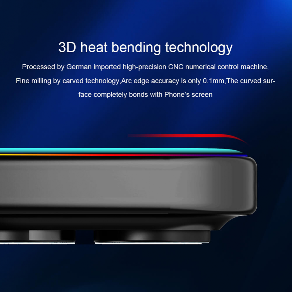 Zastitno staklo Tempered glass Nillkin 3D CP+Max za iPhone 16 6.1 crni