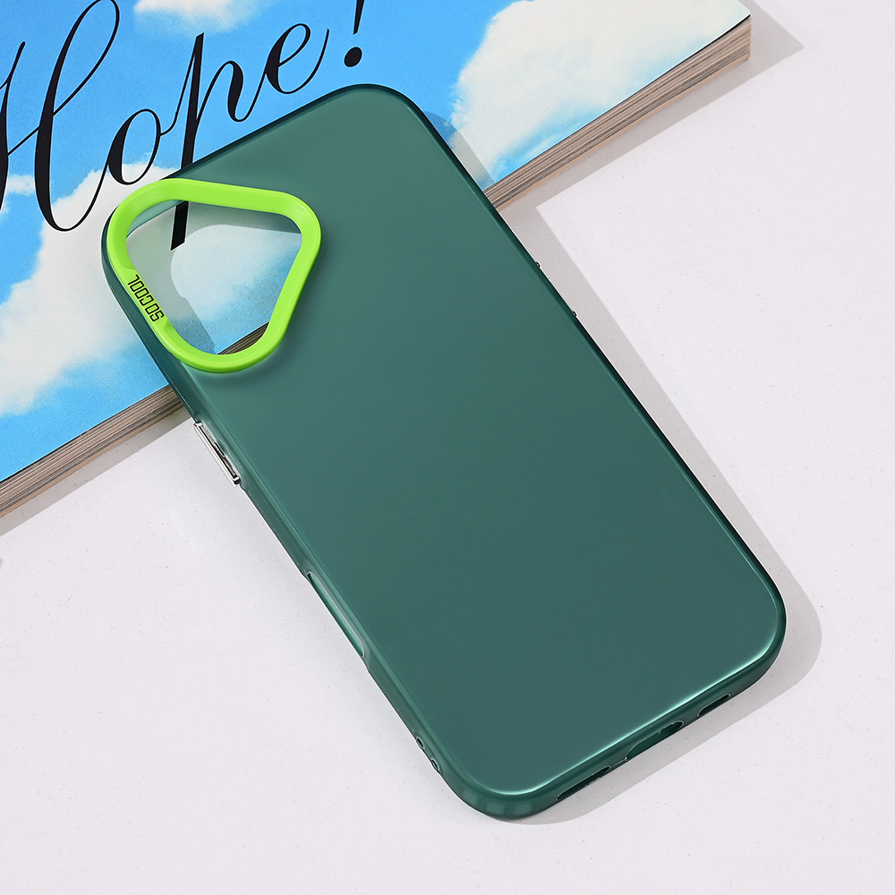 Torbica Clear za iPhone 16 6.1 zelena