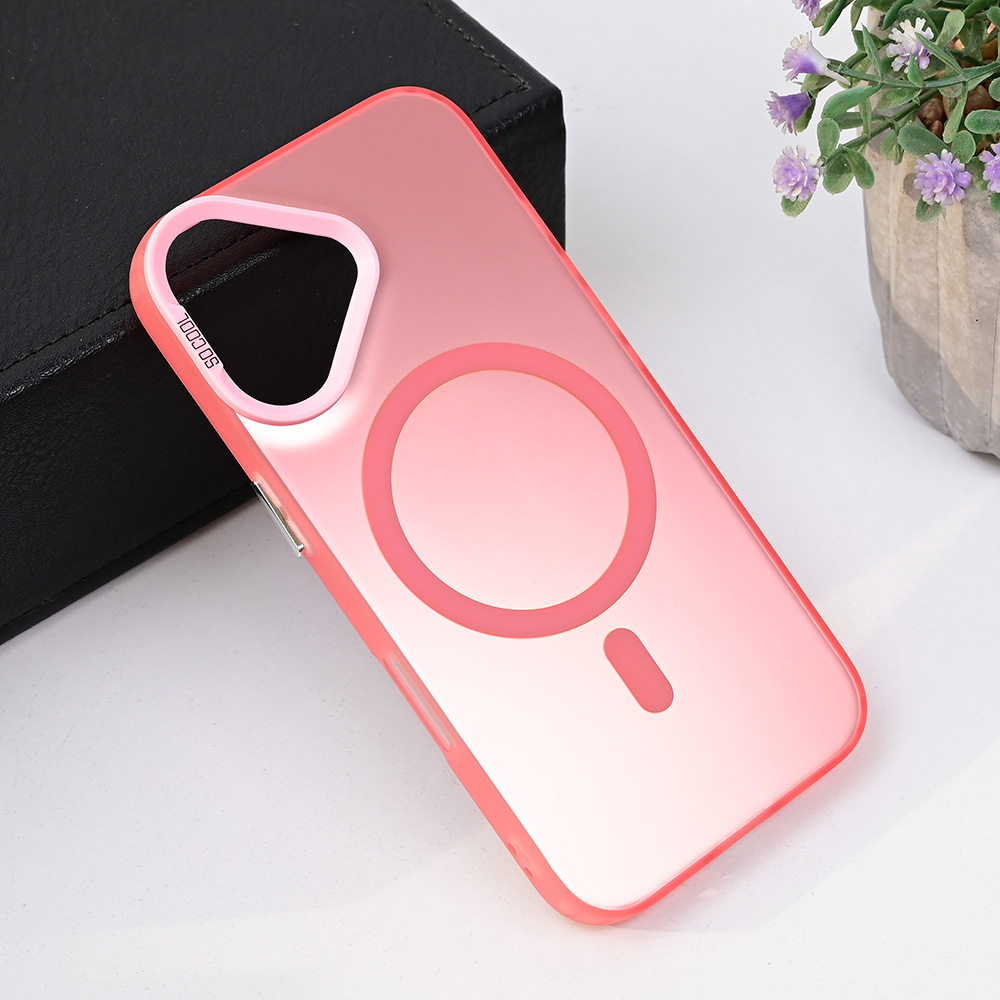 Torbica Magsafe Clear za iPhone 16 6.1 roze