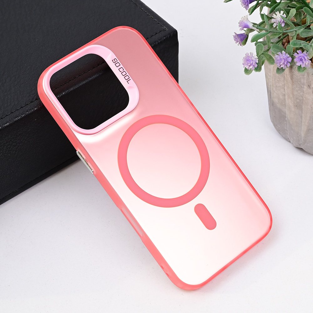 Torbica Magsafe Clear za iPhone 16 Pro 6.3 roze