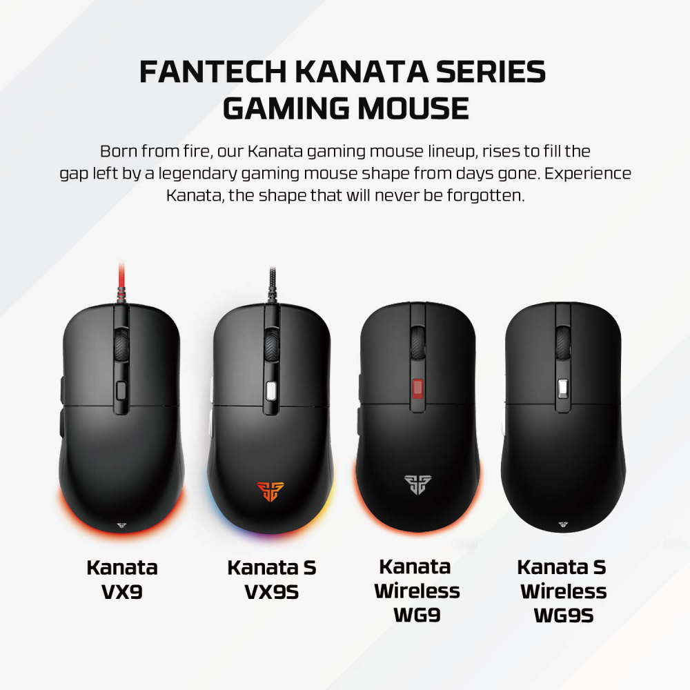 Mis Wireless Gaming Fantech WG9S Kanata S crveni