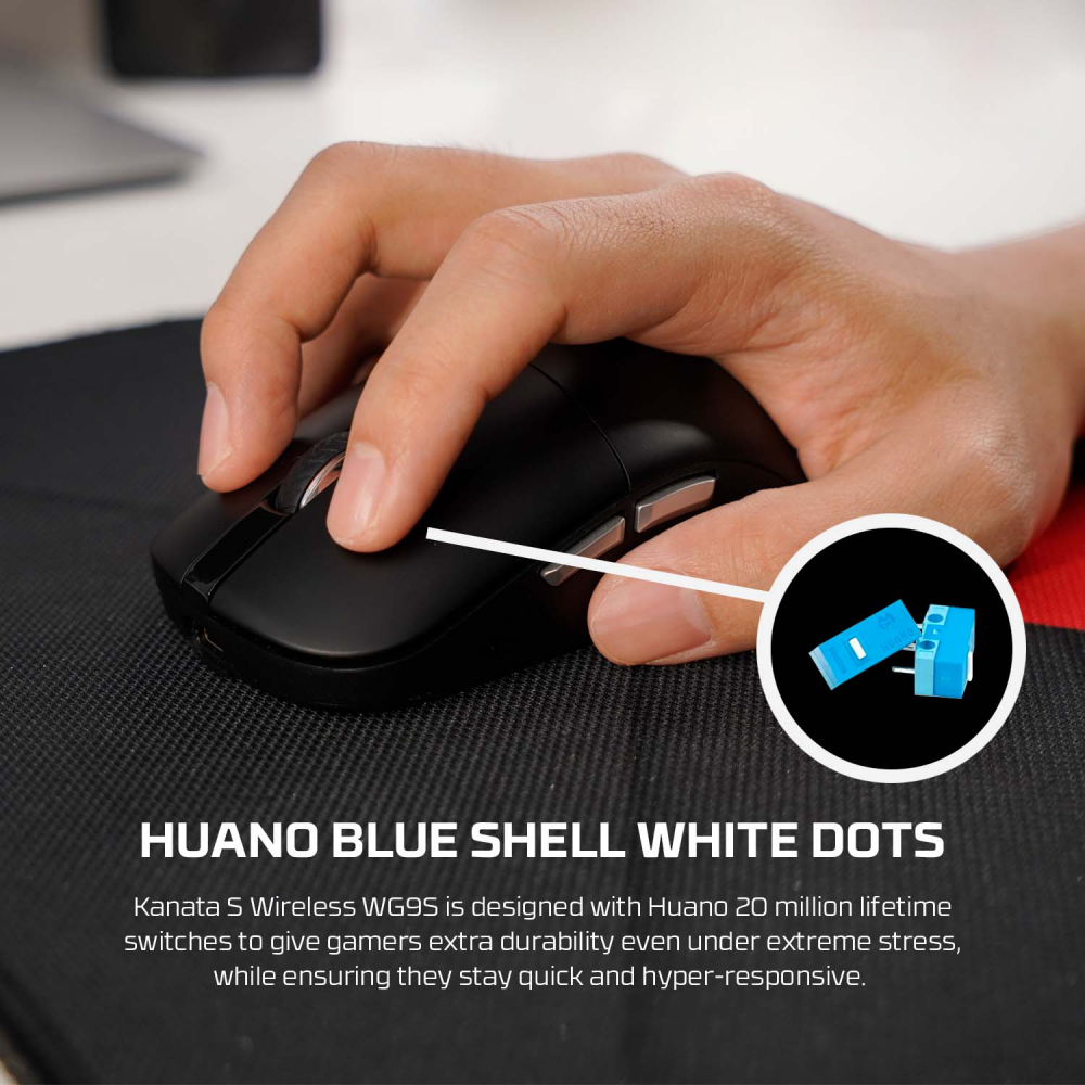 Mis Wireless Gaming Fantech WG9S Kanata S crveni