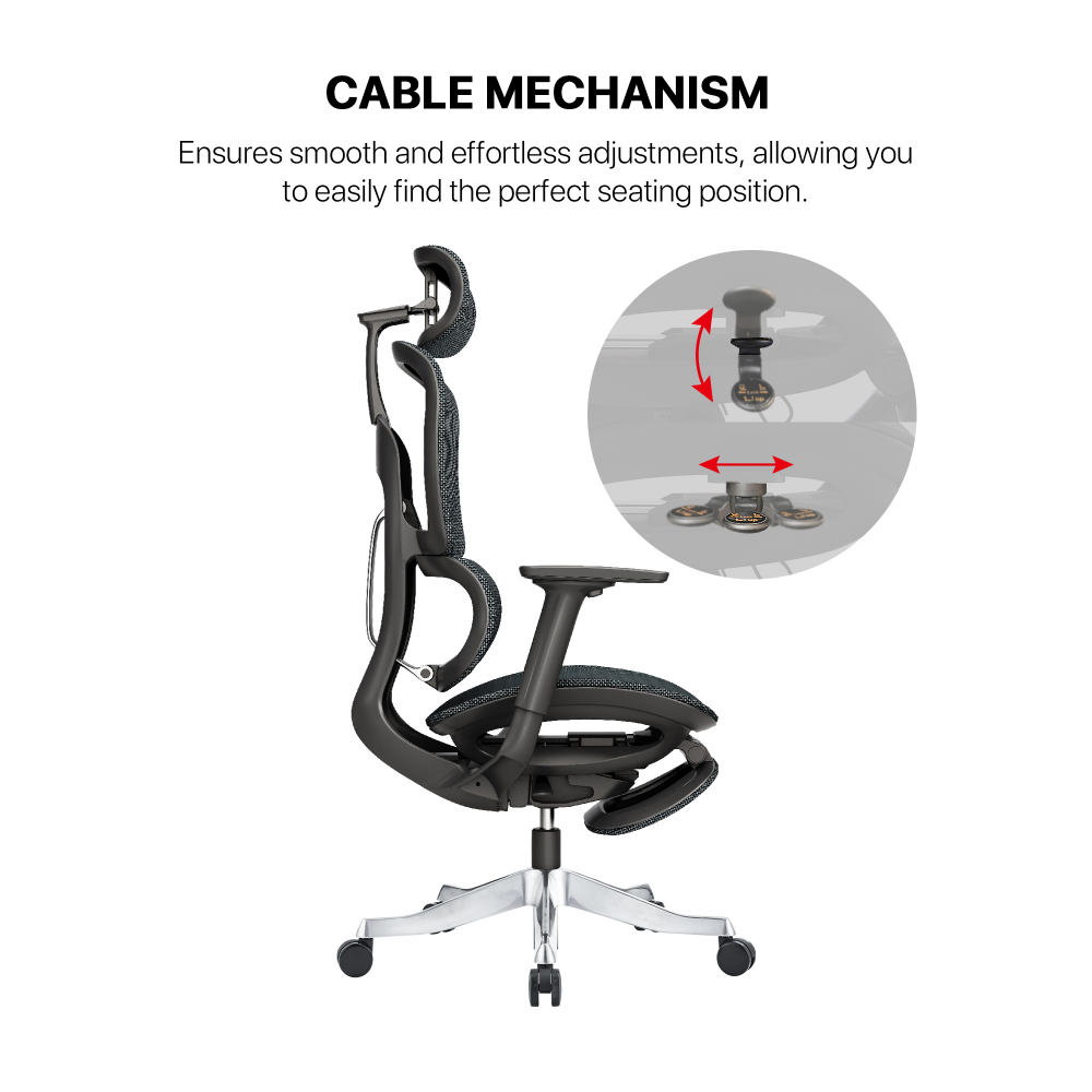 Stolica Office Fantech OC3 Ergonomska crna