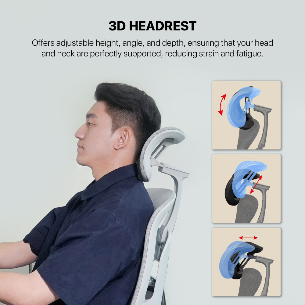 Stolica Office Fantech OC3 Ergonomska crna