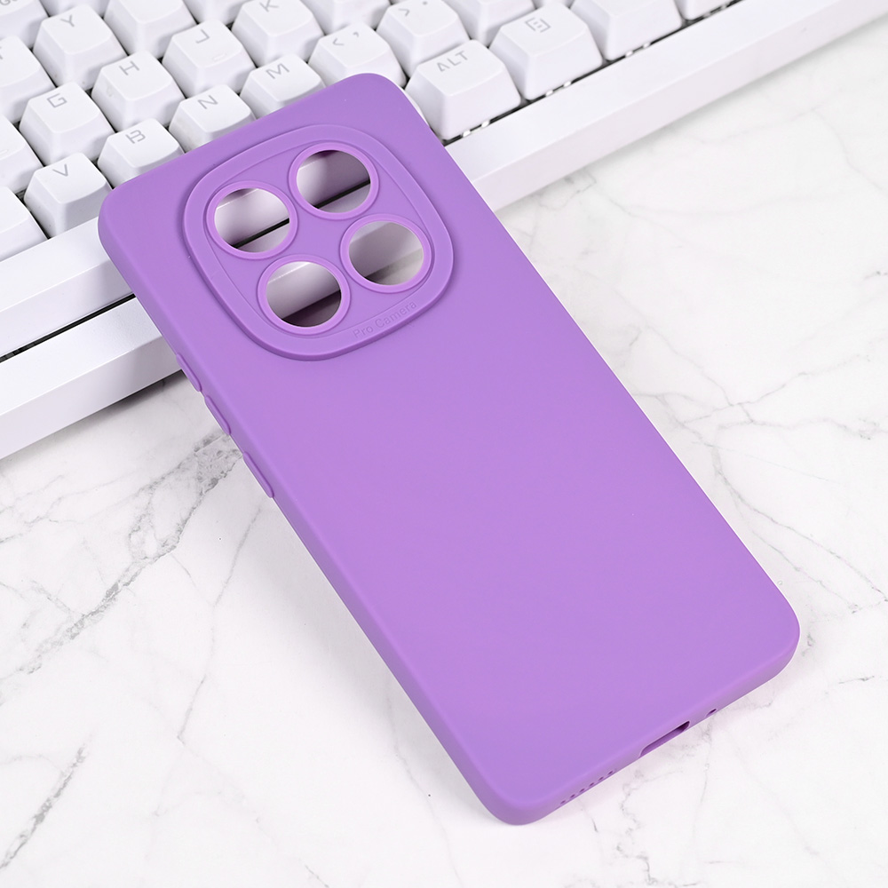 Torbica Silikon Pro Camera za Xiaomi Redmi Note 14 Pro 4G ljubicasta