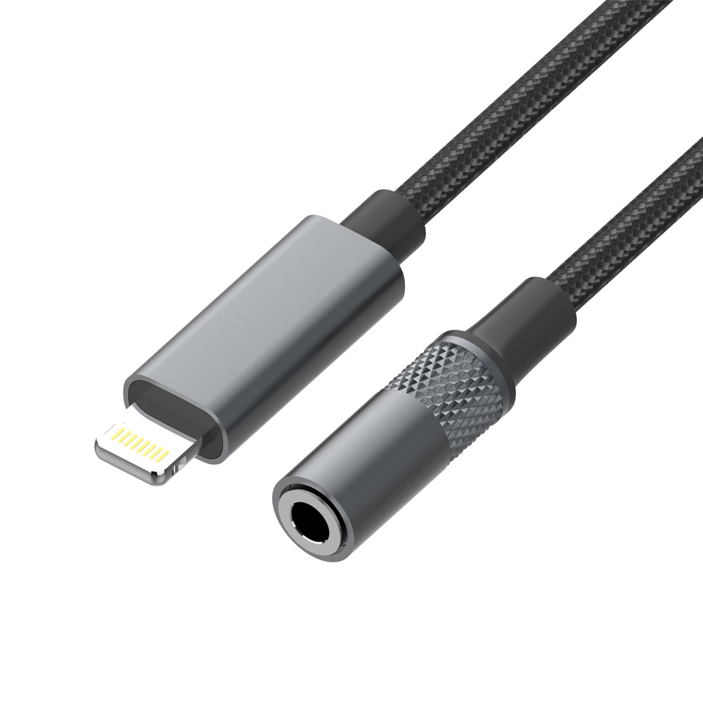 Adapter LDNIO LSY80i za slusalice iPhone Lightning na 3.5mm crni