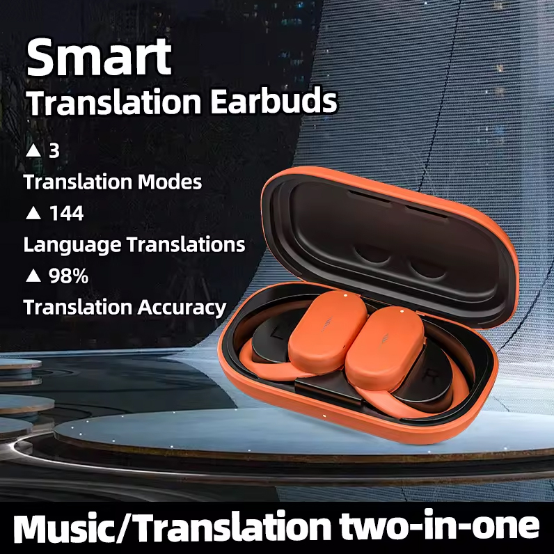 Bluetooth slusalice Airpods Soke HD313 narandzaste