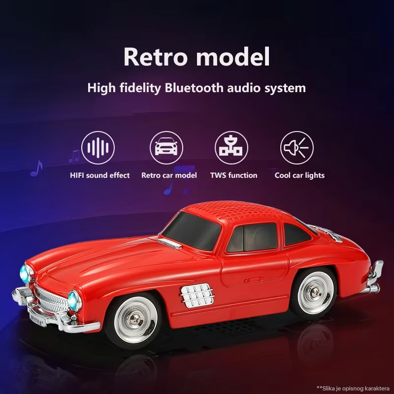 Bluetooth zvucnik WS-300SL zuti