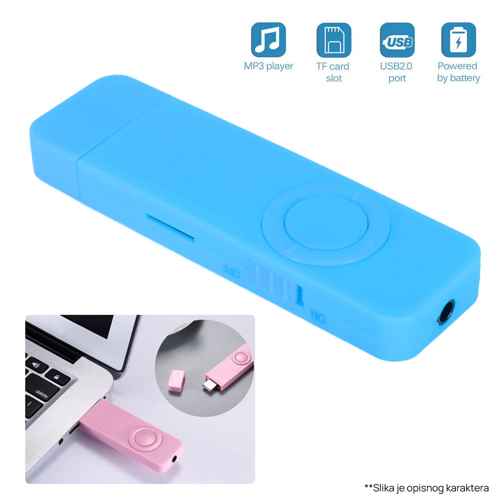 MP3 player LWD basic 8GB plavi