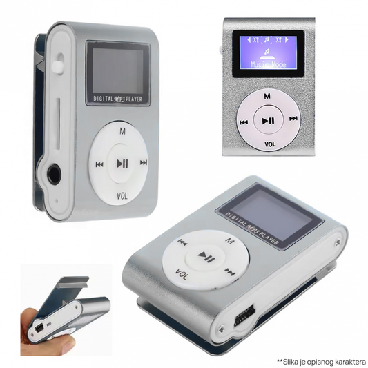 MP3 player LWD nano LCD 8GB crni