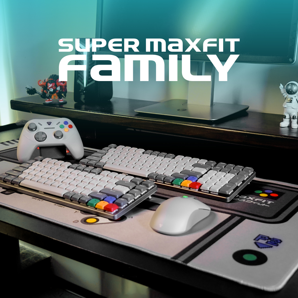 Tastatura Mehanicka Gaming Fantech MK915 RGB Maxfit AIR83 Wireless grey (brown switch)