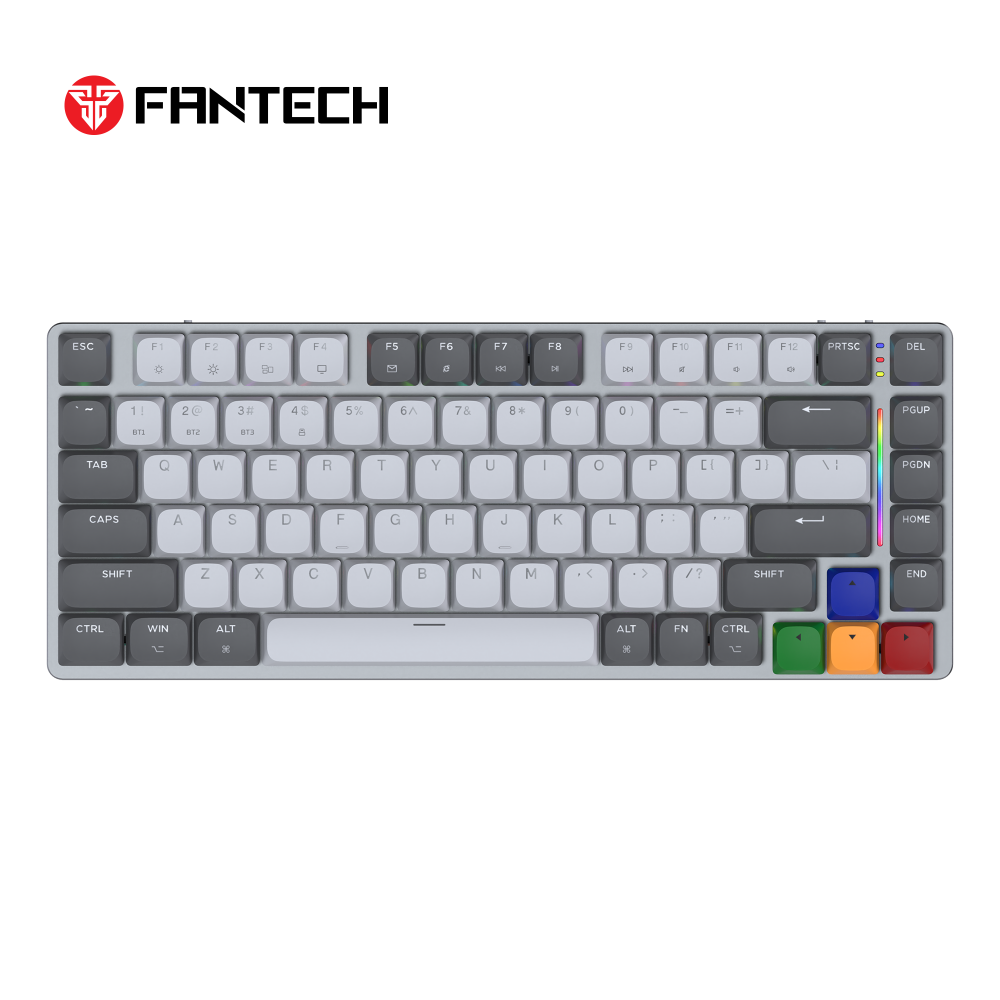 Tastatura Mehanicka Gaming Fantech MK915 RGB Maxfit AIR83 Wireless grey (brown switch)