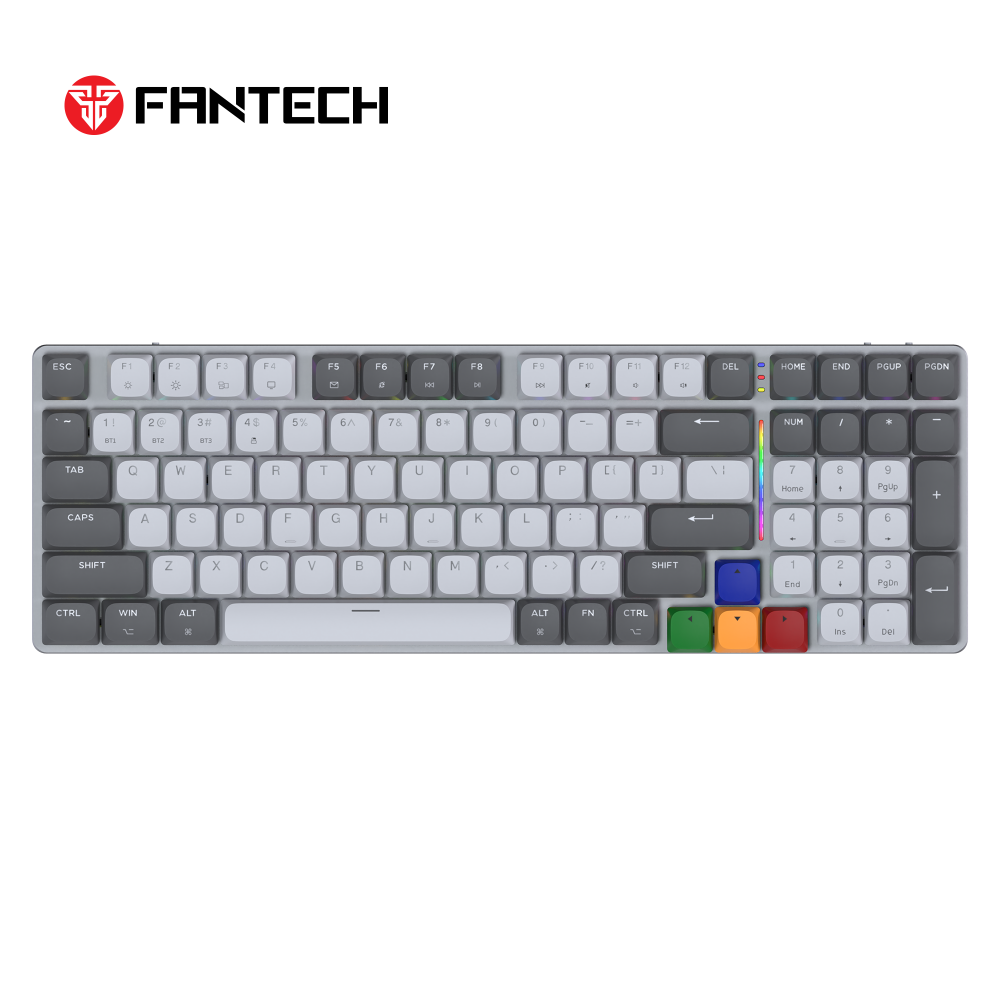 Tastatura Mehanicka Gaming Fantech MK916 RGB Maxfit AIR99 Wireless grey (red switch)