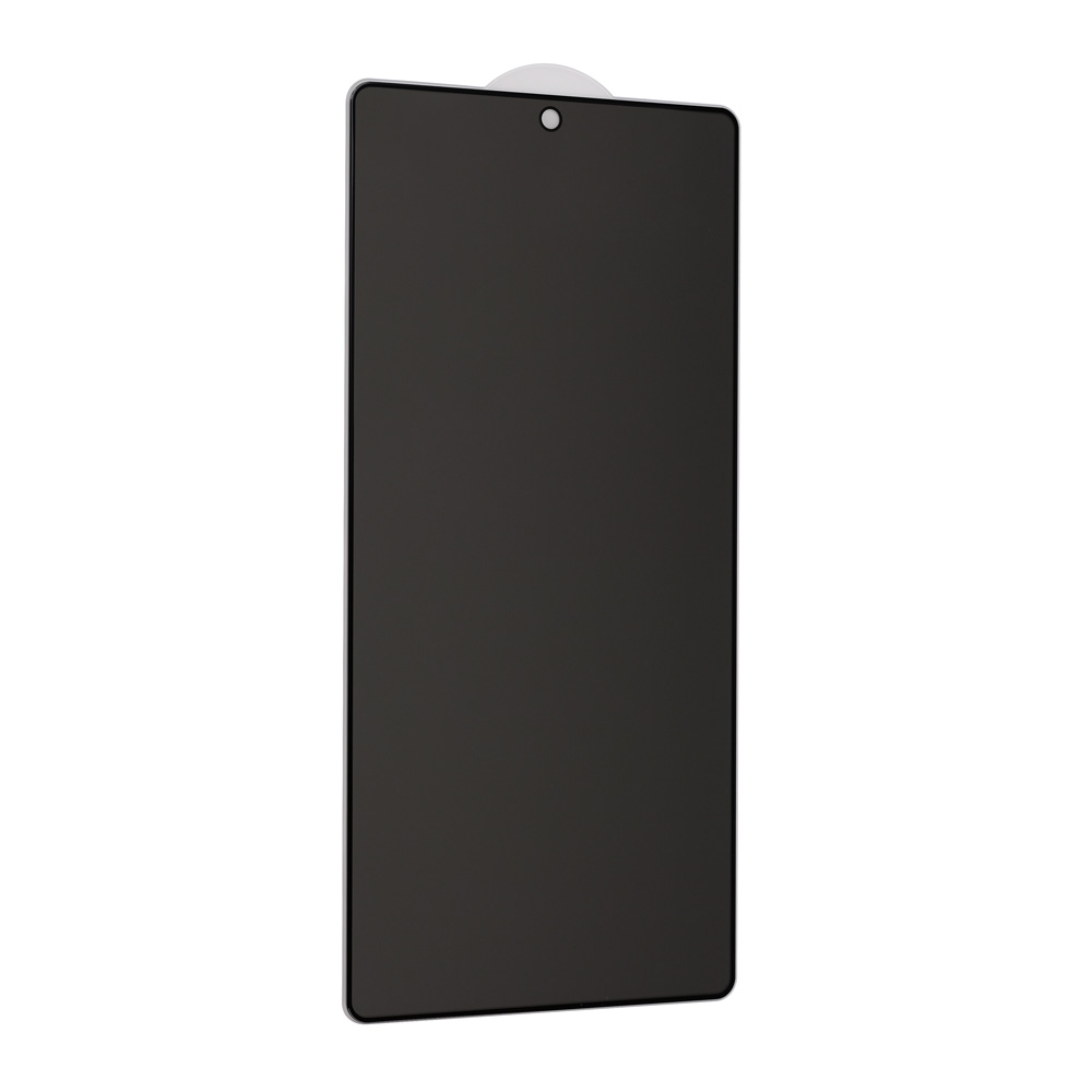 Zastitno staklo Tempered Glass Privacy 2.5D full glue za Samsung S938B Galaxy S25 Ultra crni (fingerprint unlock)