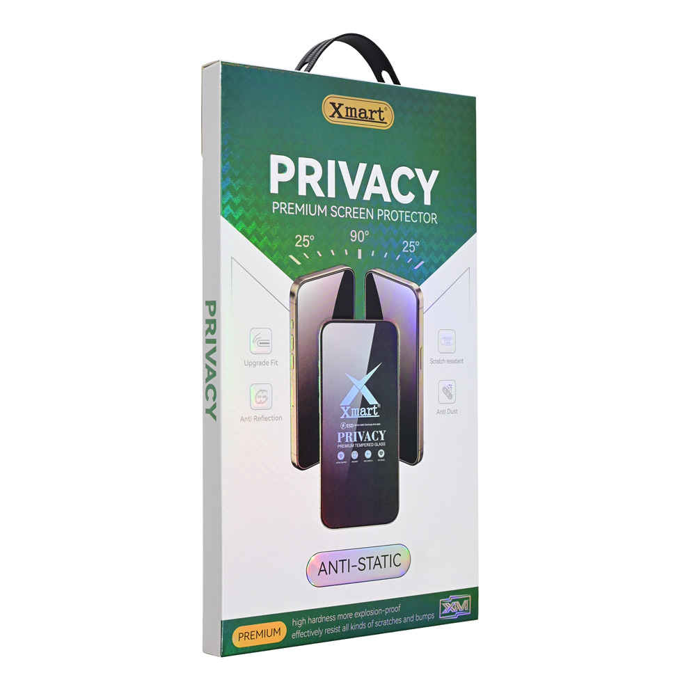 Zastitno staklo Tempered glass X mart 9D Privacy za iPhone 16 Plus 6.7