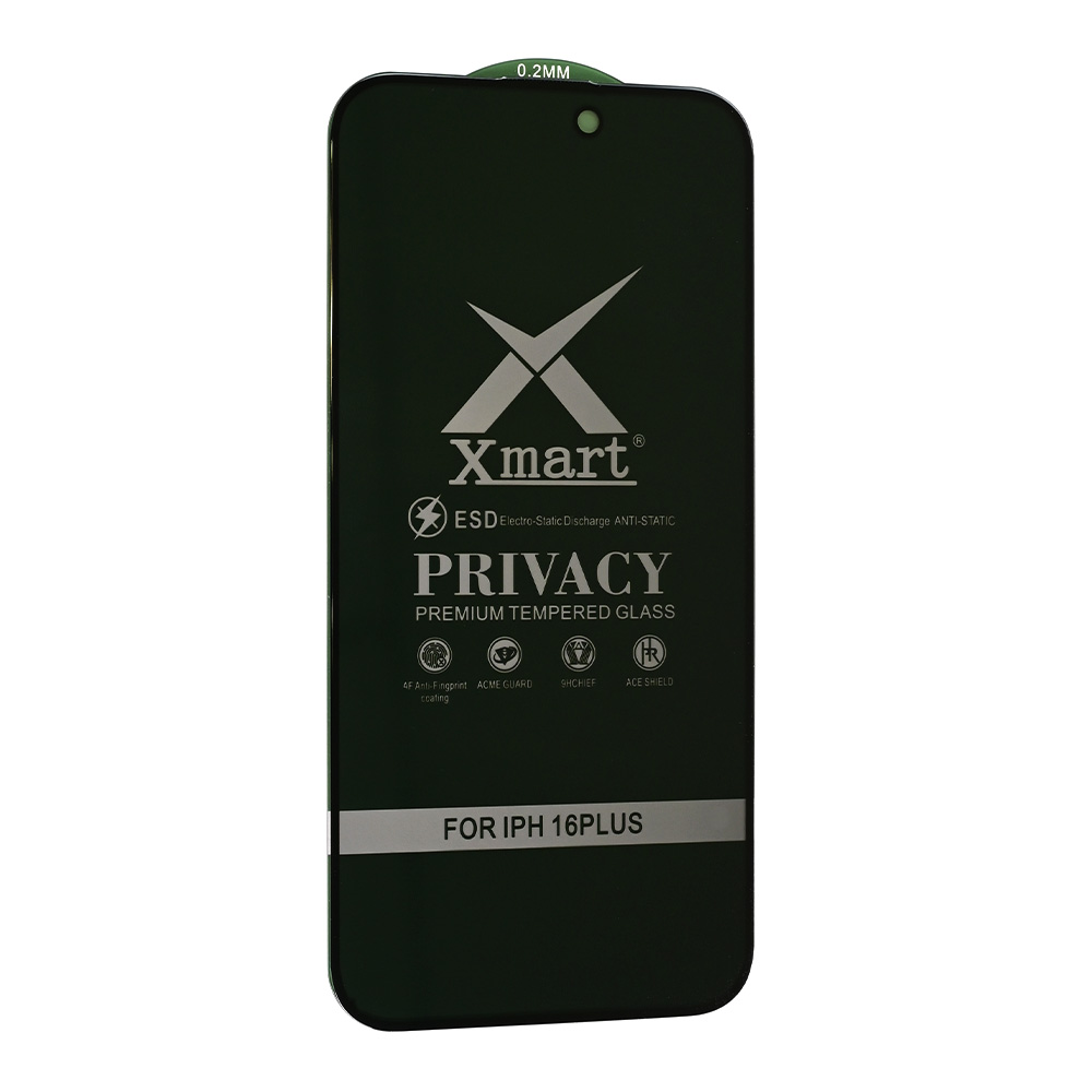 Zastitno staklo Tempered glass X mart 9D Privacy za iPhone 16 Plus 6.7