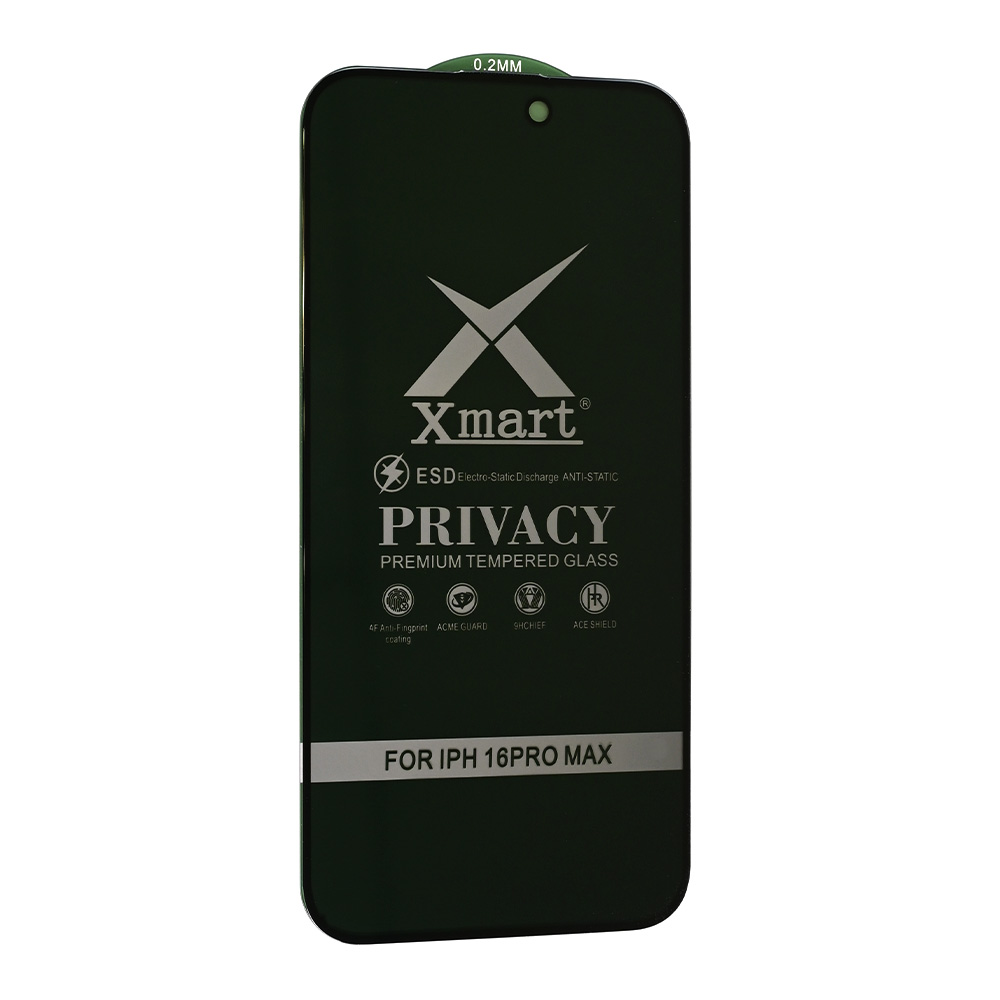 Zastitno staklo Tempered glass X mart 9D Privacy za iPhone 16 Pro Max 6.9