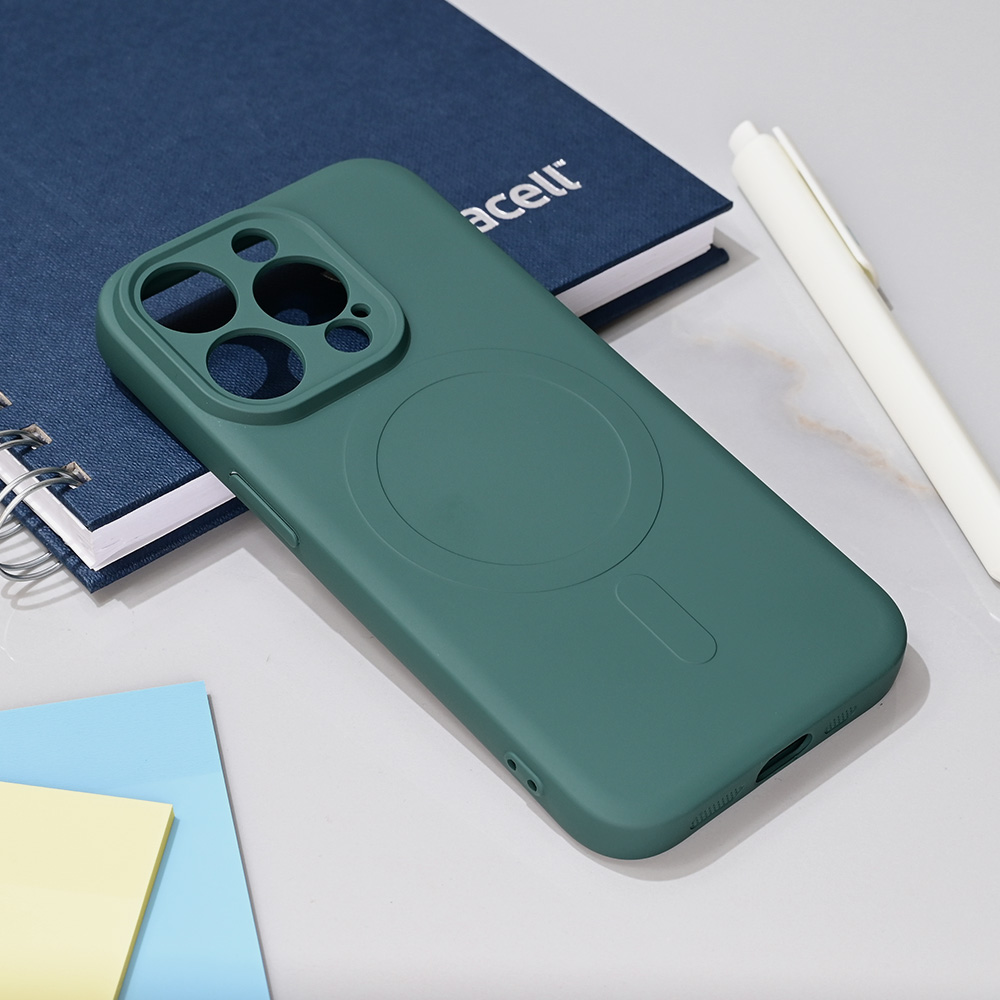 Torbica Teracell Giulietta Magsafe za iPhone 15 Pro 6.1 tamno zelena