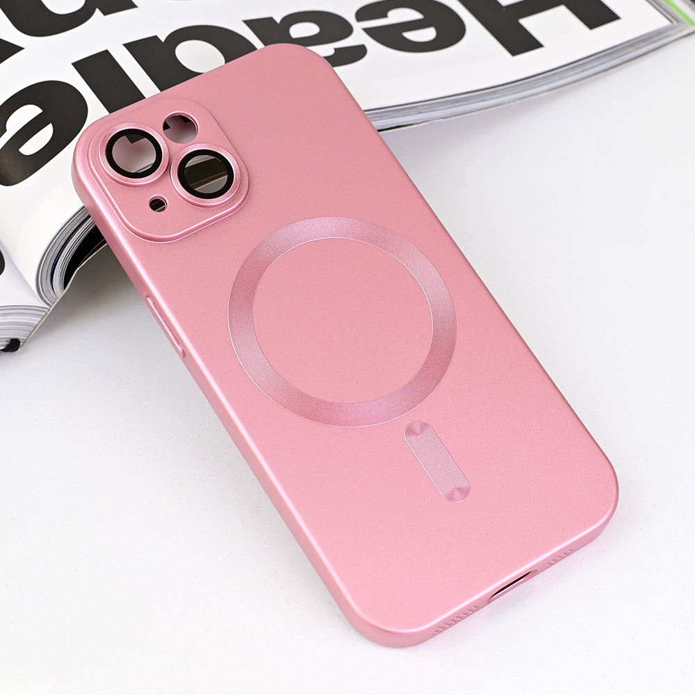 Torbica Magsafe Chrome za iPhone 15 6.1 roze