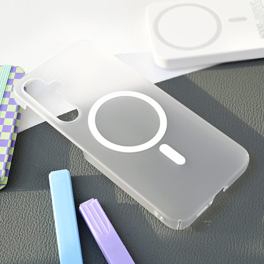 Torbica Magsafe Matte PC za Samsung A556B Galaxy A55 5G bela