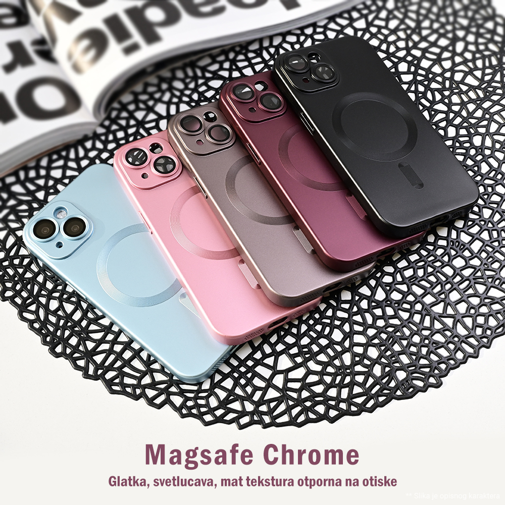 Torbica Magsafe Chrome za iPhone 13 Pro 6.1 plava