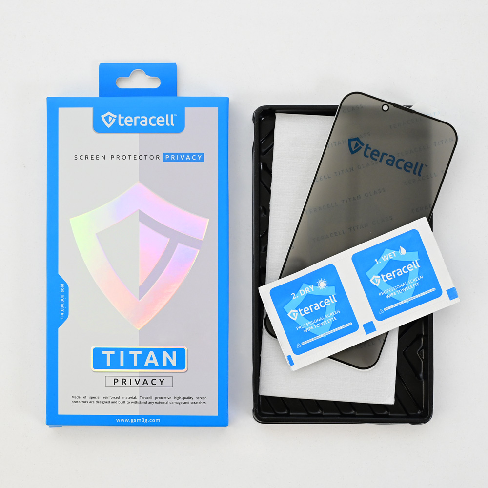 Zastitno staklo Tempered Glass Privacy Teracell Titan 2.5D za iPhone 11 Pro Max 6.5 crni