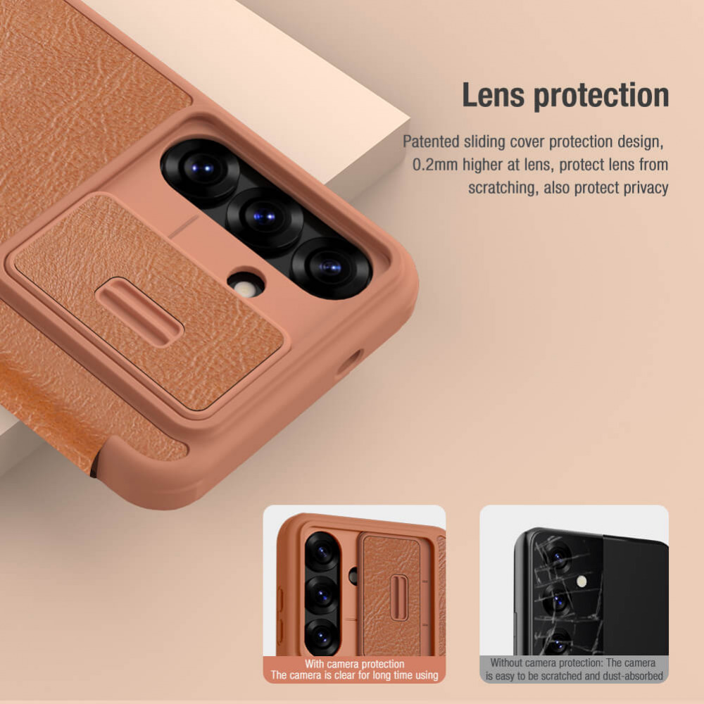 Torbica Nillkin Qin Pro Leather za Samsung S936B Galaxy S25 Plus crna